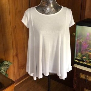 Ribbed short sleeved T-shirt